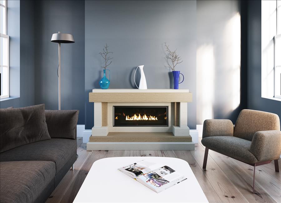 California-marble-fireplace